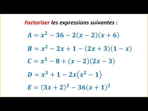 Exercice 6 dans la FACTORISATION ► ENSEMBLES DE NOMBRES ► TRONC COMMUN SCIENTIFIQUE ET TECHNOLOGIQUE