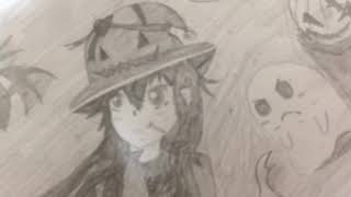 ハロウィン！オリジナルキャラクター描いてみた！