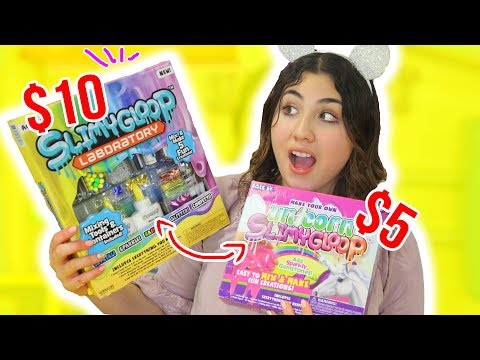 COMPARING BIG LABORATORY SLIME KIT VS NORMAL SLIME KIT $5 vs $10 kit | Slimeatory #168