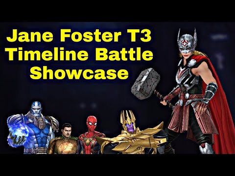 Jane Foster T3 Timeline Battle Showcase With New Uniform - Marvel Future Fight