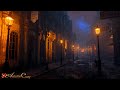 VICTORIAN AMBIENCE Victorian London Thunderstorm Horses Bells Walking On Cobblestone