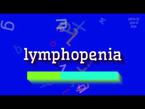 How to say "lymphopenia"! (High Quality Voices)