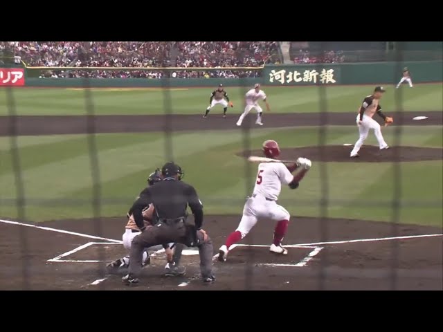 【1回裏】タナモギで先制点!! イーグルス・茂木のタイムリー2ベース!! 2019/4/4 E-F