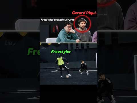 Gerard Piqué Got Cooked by Freestyler ☠️ #footballshorts #ronaldo #shortvideo  #reaction