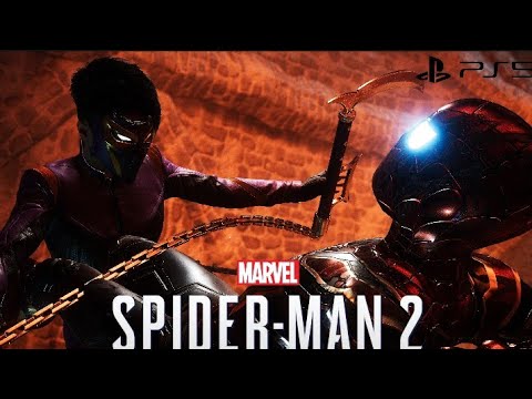 Spider-Man 2 - Iron Spider Suit vs Wraith Boss Fight (Ultimate Difficulty) Very Hard | PS5