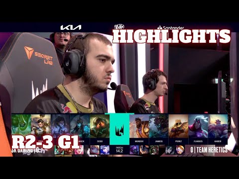 SK vs TH - Game 1 Highlights | Round 1 LEC Winter 2024 Playoffs | SK Gaming vs Team Heretics G1