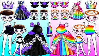 Download lagu BRAINROT FAMILY: Rainbow & Black Barbie Dress Up 🌈 Barbie Pregnant Handmade | Billion Dolls mp3