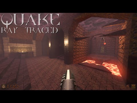 Quake 1 Ray Traced - E1M1: The Slipgate Complex