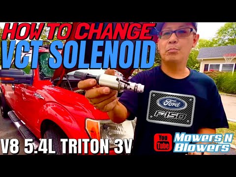 HOW TO REPLACE YOUR FORD F-150 5.4L TRITON 3V VCT VVT SOLENOID NEED REMOVING VALVE COVERS PARTIALLY