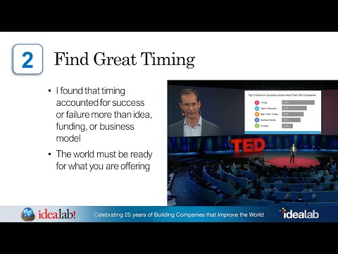 The Importance of Timing  (Bill Gross Idealab) Lesson 2