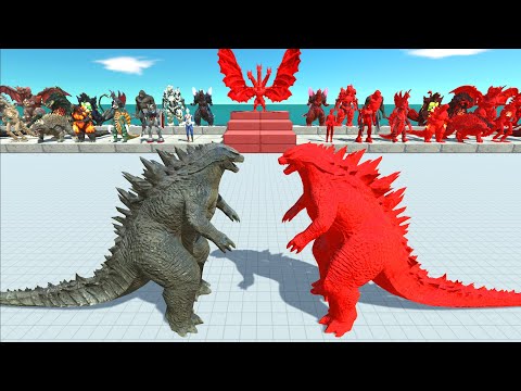 Kaiju Monster Battle Attack Red Itself - Animal Revolt Battle Simulator
