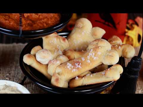 How to Make Bone Breadsticks | Halloween Snack Recipe