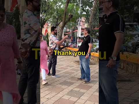 GREETING RANDOM STRANGERS IN A PARK 😂😂| THEY DON'T KNOW US! #shorts