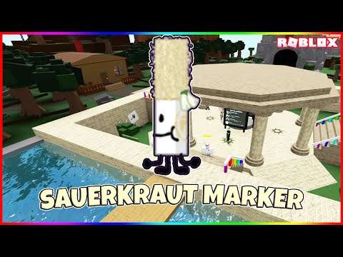 How to get the "SAUERKRAUT MARKER" BADGE in FIND THE MARKERS || Roblox