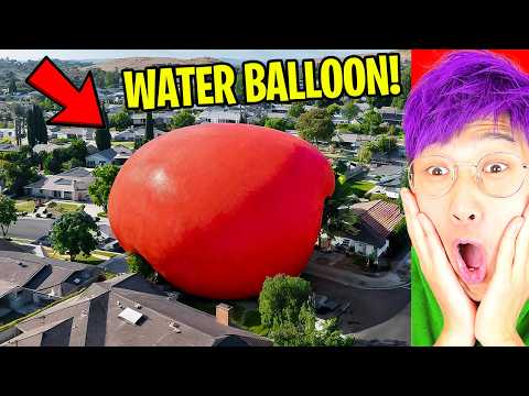 GIANT WATER BALLOON DESTROYS A CITY!? (LANKYBOX REACTION!)