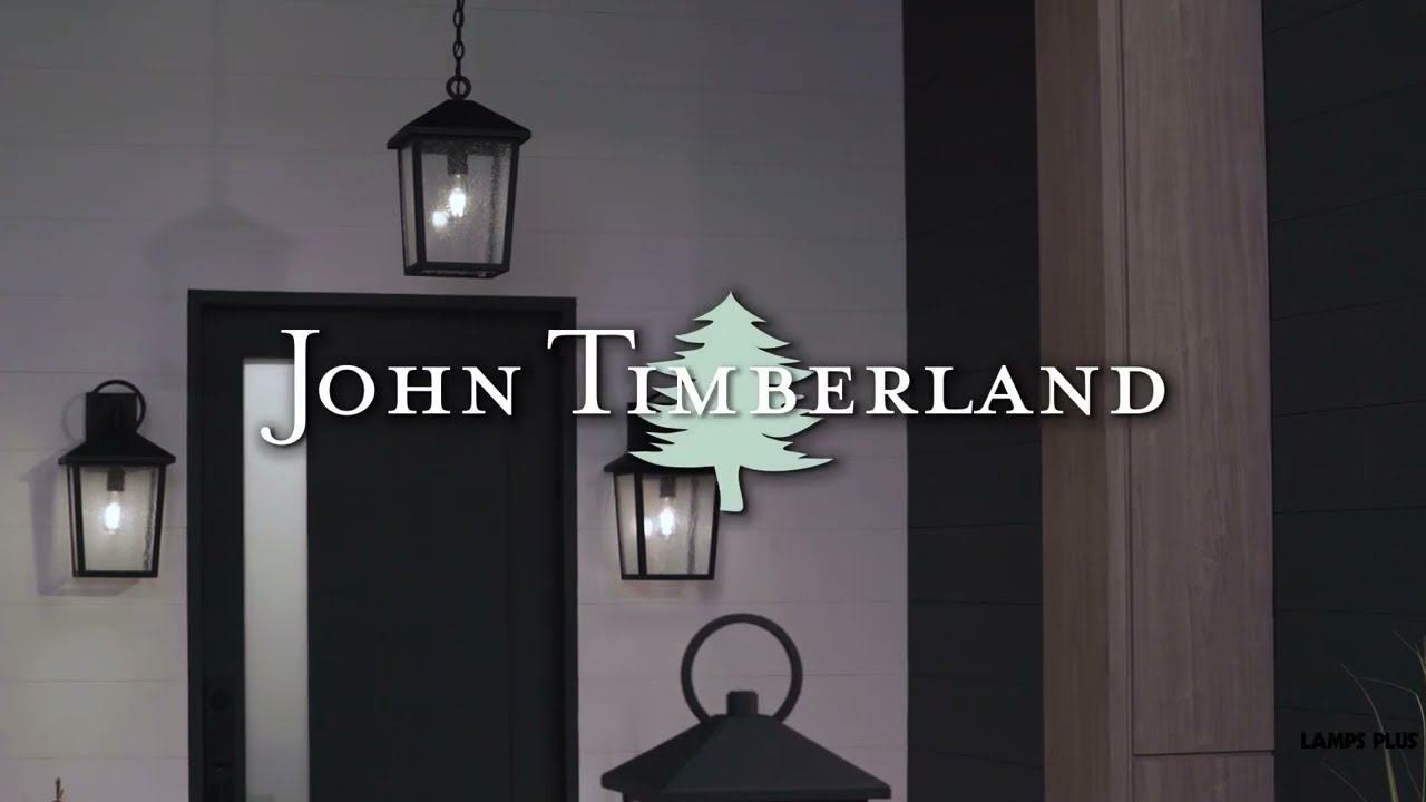 Video 1 Watch A Video About the John Timberland Westmont Sand Black Outdoor Hanging Light