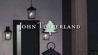 1_Watch A Video About the John Timberland Westmont Sand Black Outdoor Hanging Light