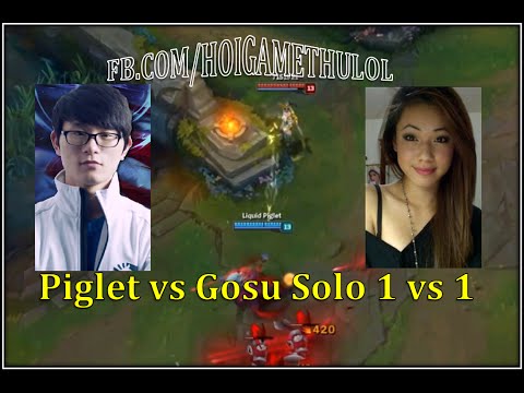 Gosu (vayne) vs Piglet (Kalista) 1 vs 1 LOL SS6