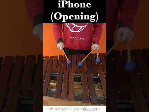 The iPhone Song on Marimba