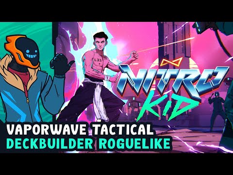 Vaporwave Tactical Deckbuilder Roguelike - Nitro Kid [Demo]
