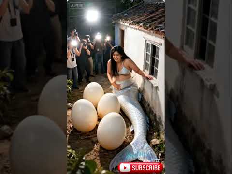 Gorgeous mother Mermaid with adorable baby girls🧜‍♀️ #mermaid #funnyshorts #shorts