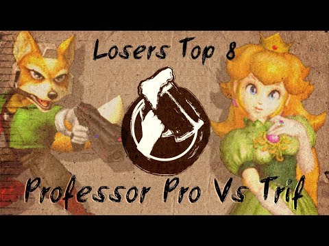 HEIR5 - Professor Pro (Fox) Vs. Trif (Peach) - Losers Top 8 - Melee Singles