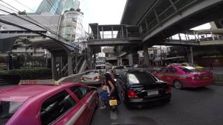 preview picture of video 'Driving and exploring Bangkok with amazing views from the bridge'