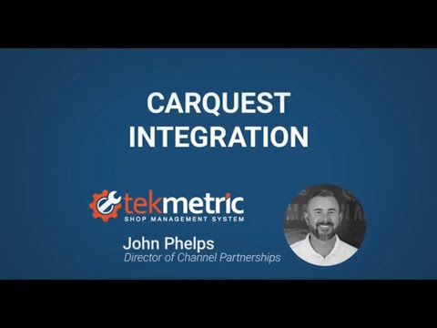 Carquest Integration With Tekmetric