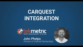 Carquest Integration with Tekmetric