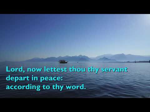 Lord, Now Lettest (Nunc Dimittis) Geoffrey Burgon [with lyrics for congregations]