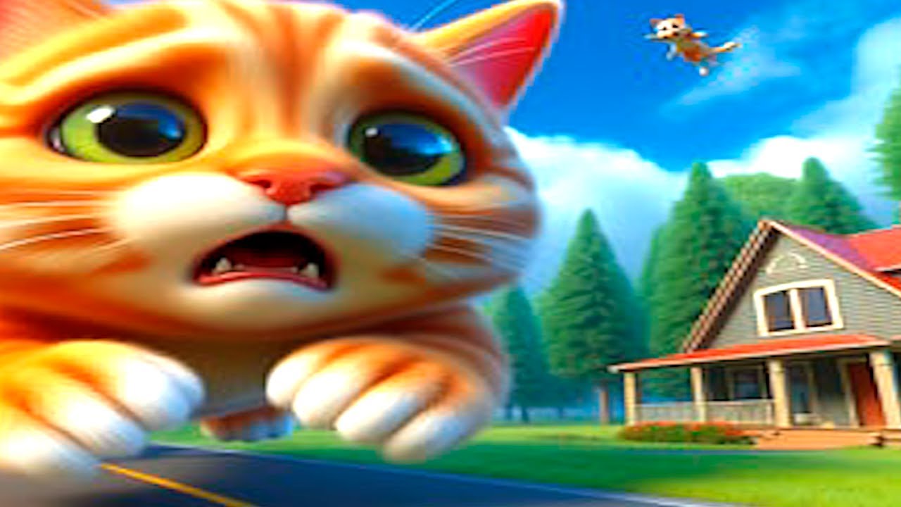 The kitten was kicked out of the house, He lives in the trash