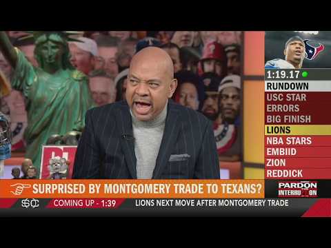 Pardon The Interruption | Wilbon reacts to Lions blockbuster trade Montgomery to Houston Texans