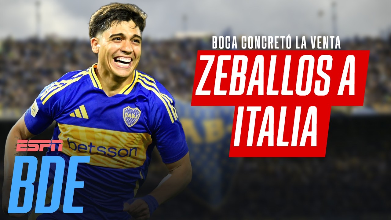 BOCA VENDIÓ AL 'CHANGUITO' ZEBALLOS AL FÚTBOL EUROPEO