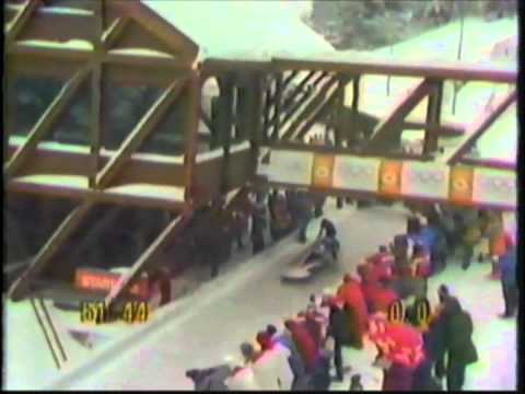 1984 Winter Olympics - Two-man Bobsled 3rd Run - Part 1