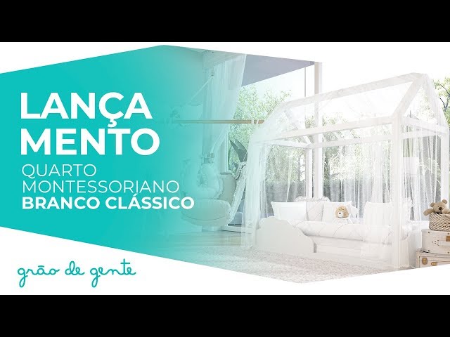 Quarto de Bebê Montessoriano Branco Clássico - Grão de Gente