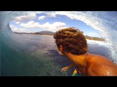 GoPro HD Surfer Kailani Jabour Bali barrel