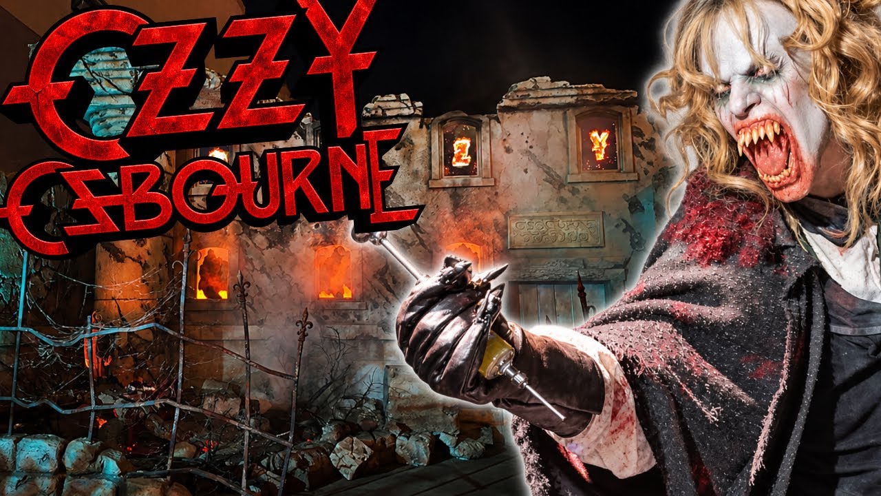 OZZY OSBOURNE Haunted House FULL WALKTHROUGH! Halloween Horror Nights Universal Studios Hollywood - YouTube