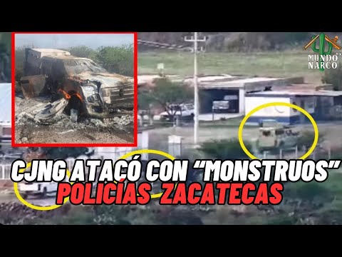SÏCARIOS DEL «CJNĞ» SE TOPARON CON POLICÍAS DE APULCO ZACATECAS