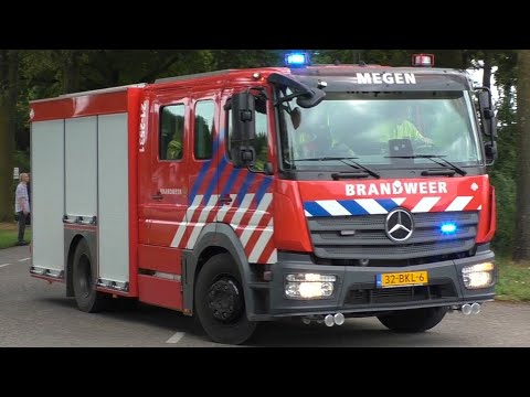 Brandweer Berghem en Brandweer Megen met spoed naar een Middelbrand Industrie aan de Maaskade in Oss