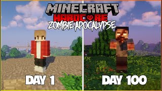 MÌNH SINH TỒN 100 NGÀY TRONG  MINECRAFT ZOMBIE APOCALYPSE SIÊU KHÓ VÀ NGUYÊN NHÂN LÀ GÌ ??