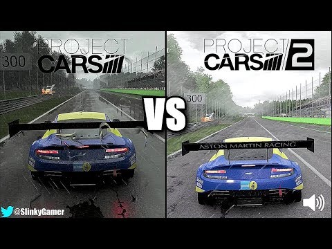 Project CARS 2 vs Project CARS - Aston Martin GT3 @ Monza - Graphics and sound comparison