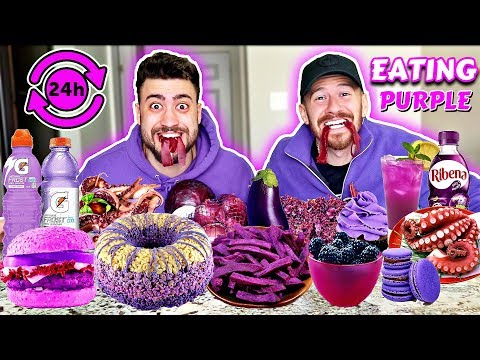 I ONLY ATE PURPLE FOOD FOR 24 HOURS (IMPOSSIBLE CHALLENGE) Video
