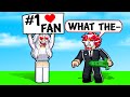 Crazy Fan Had A CRUSH ON ME! (Roblox Bedwars)