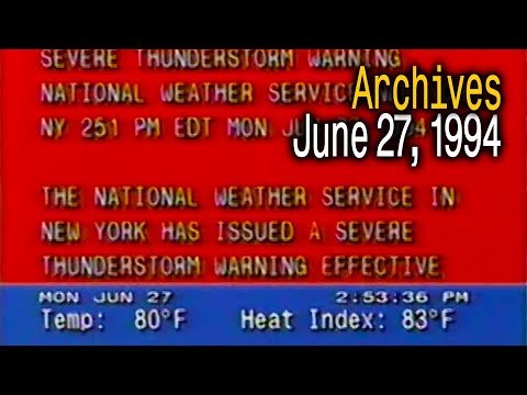 The Weather Channel Archives - June 27, 1994 - 1pm - 3pm