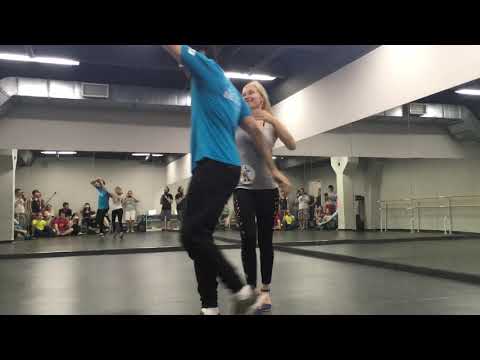 Rudolfo Batista da Silva and Sarah Lein, advanced class demo, Forró na Sibéria 2019