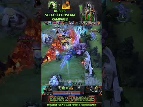 Dota 2 Rampage Rubick 5 Man Echoslam