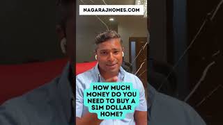 How much money do you need to buy a million dollar home? 💵 #shorts