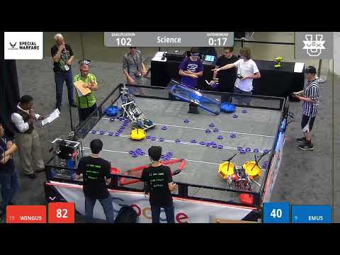 2022 VEXU Worlds: Turning Point | WINGU5 Vs EMU5 Q102