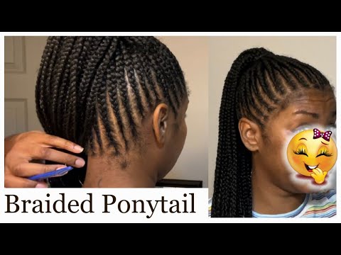 Cornrow Braids Ponytail
