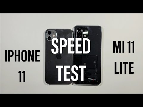 Xiaomi Mi 11 Lite vs Iphone 11 Speed Test
